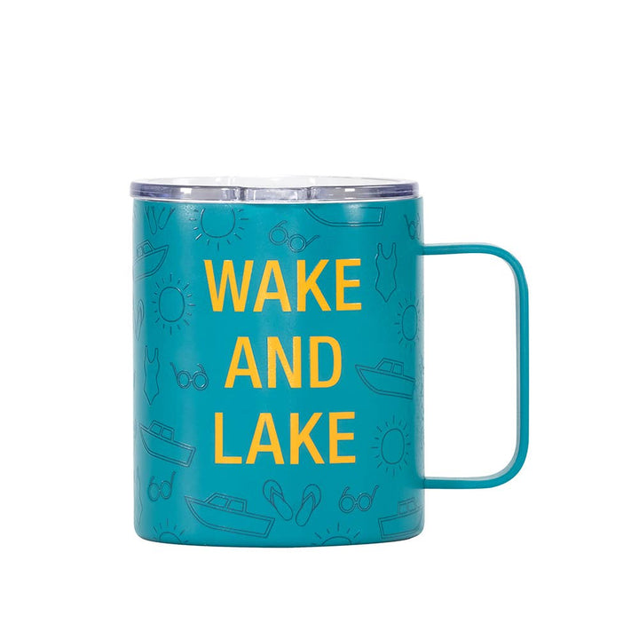 Wake And Lake Travel Mug