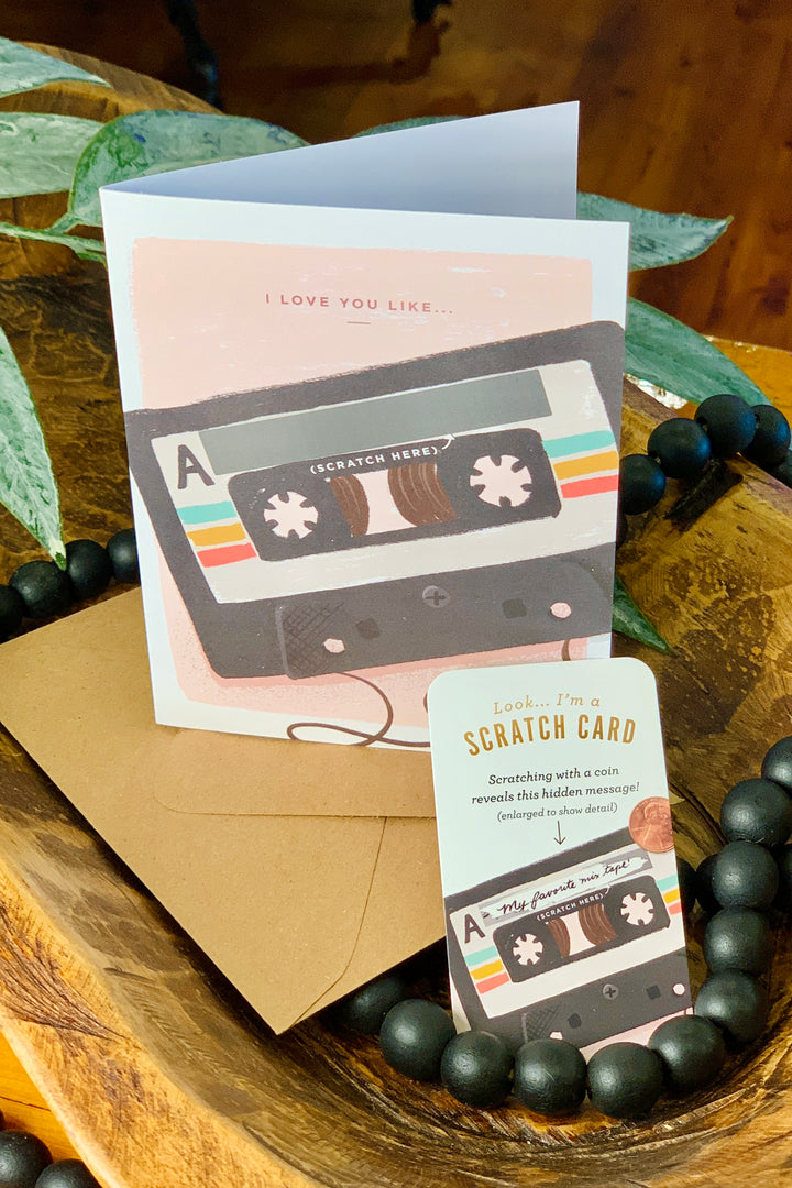 Mix Tape Scratch-Off Greeting Card