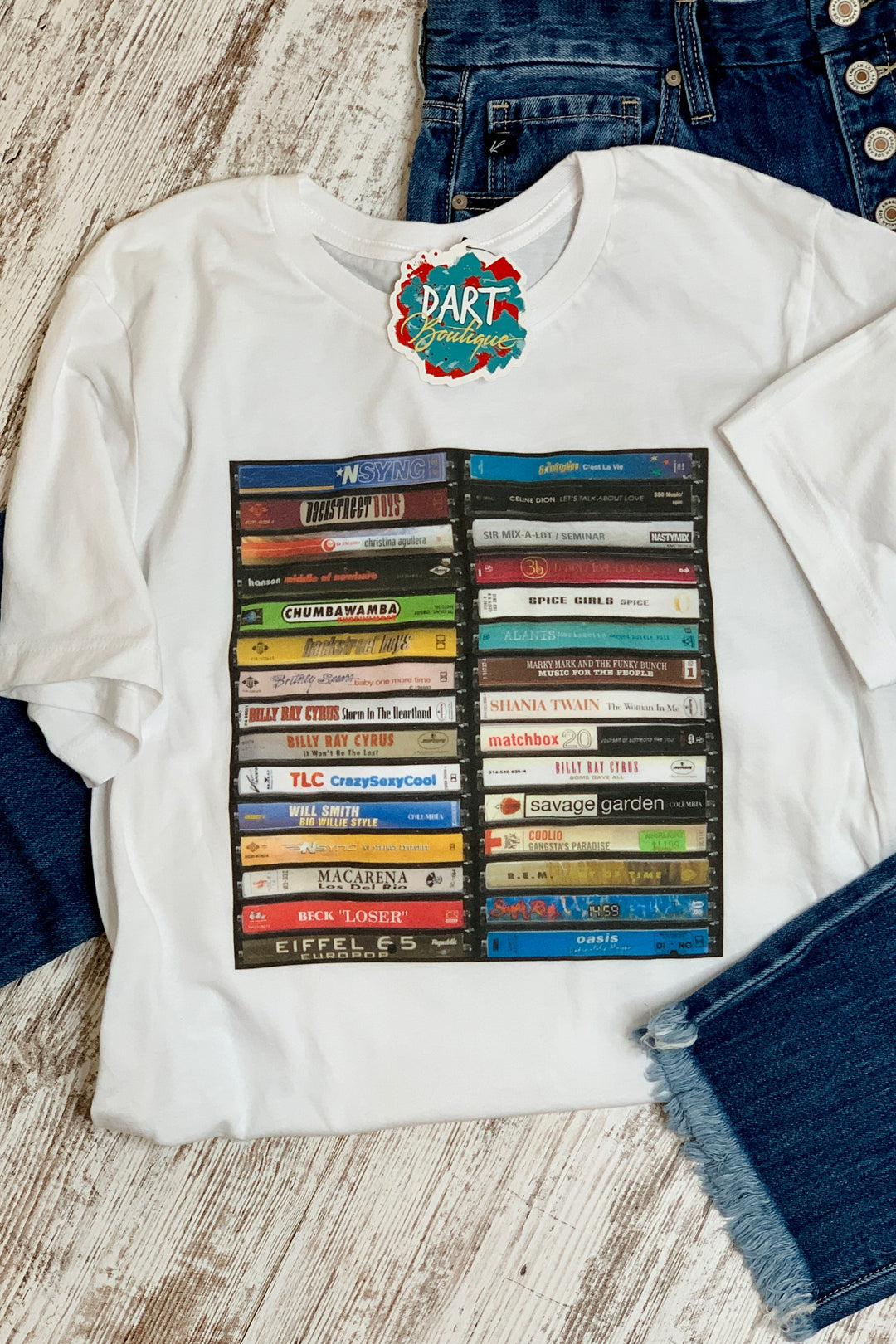 Classic 90's Pop & Rock Cassettes Tee