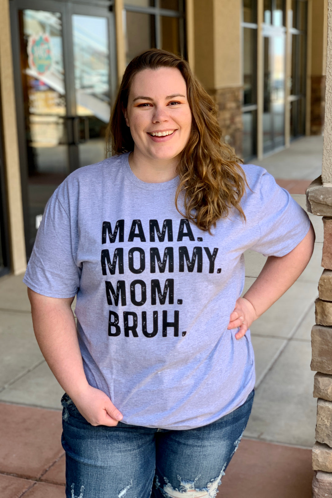 Mama. Mommy. Mom. Bruh. Graphic Tee