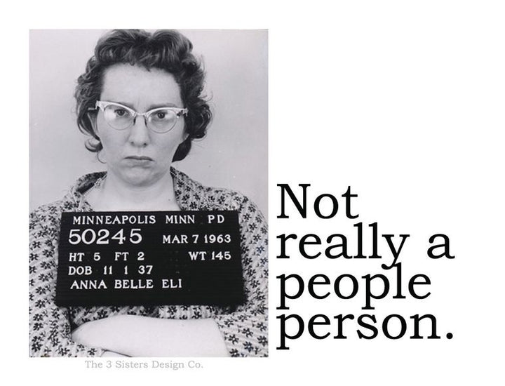 Not Really a People Person Sticker