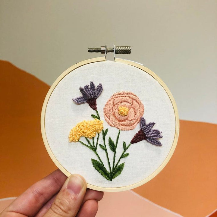 Blooming Wildflowers Embroidery Kit