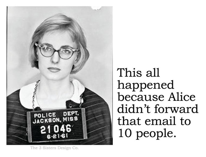 Alice Didn't Forward That Email Sticker